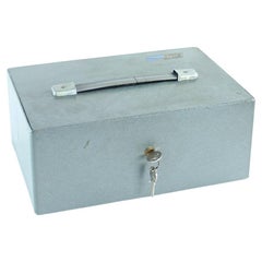 Caja fuerte vintage de acero, Checoslovaquia Años 80