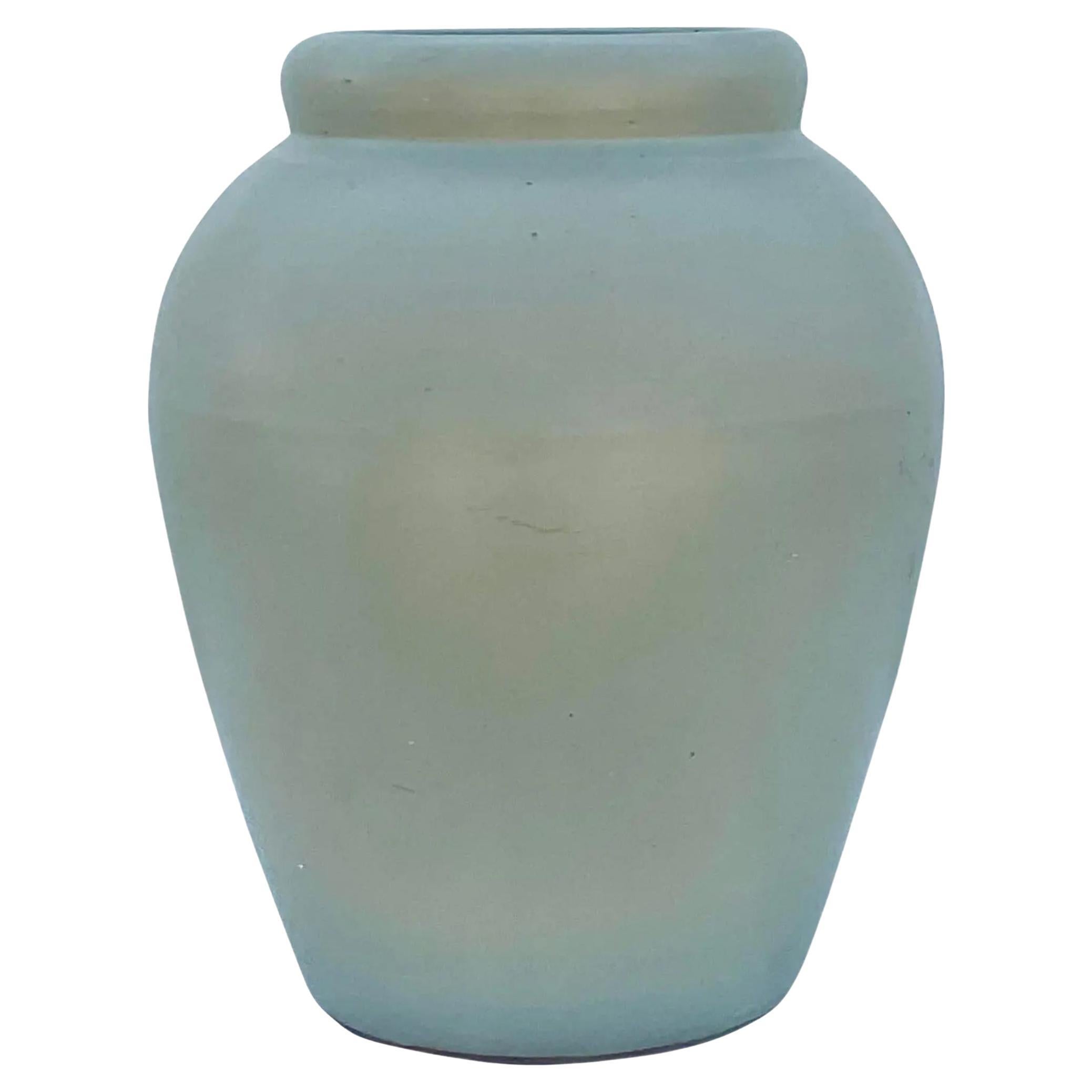 Vintage Sage Matte Glaze Ceramic Urn