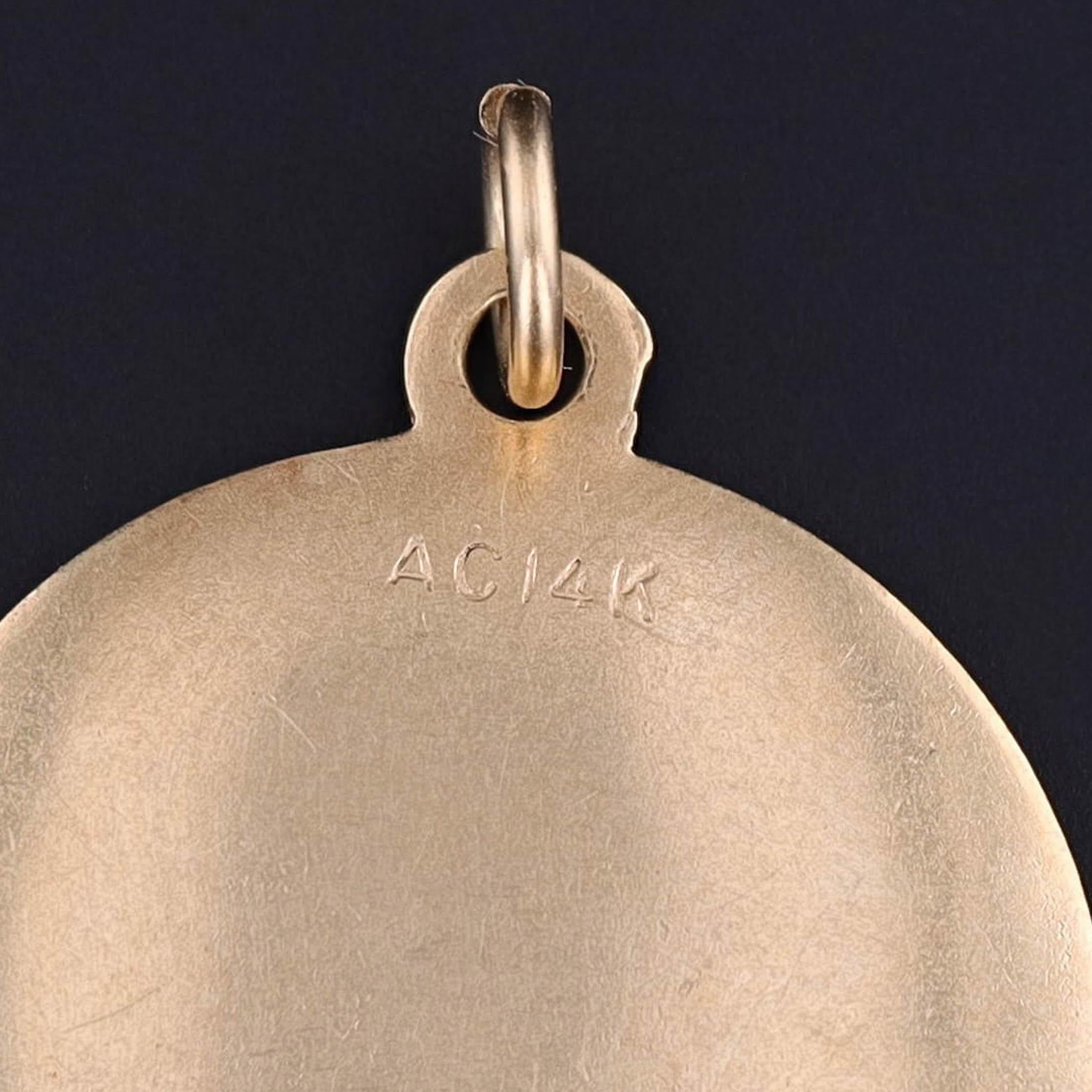 Pendentif vintage Sagittaire en or 14k Bon état - En vente à Lewisburg, PA