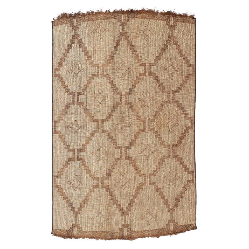 Vintage African Hassira Tuareg Mat Made of Reed and Camel Leather For ...