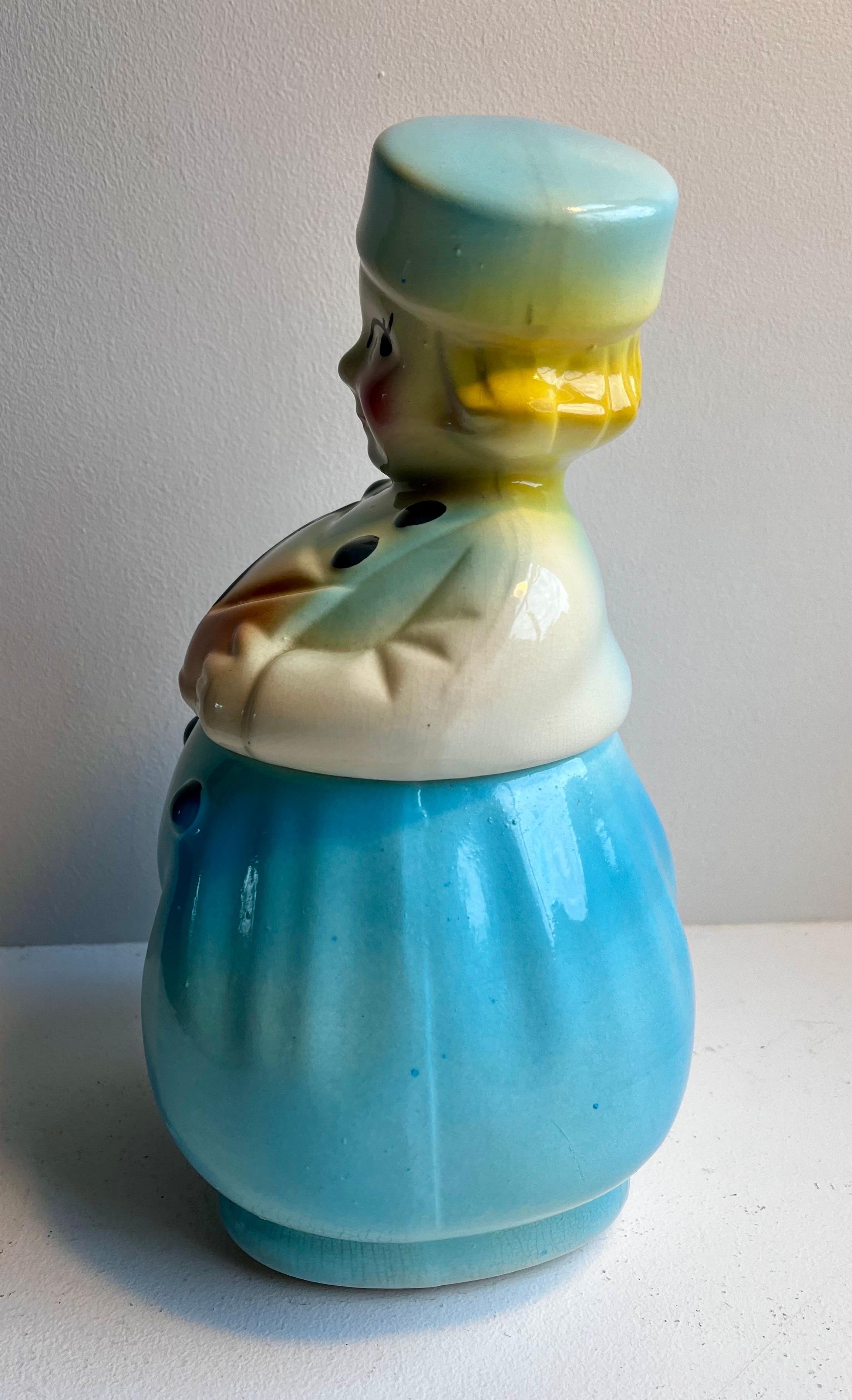Vintage Sailer Dutch Boy Cookie Jar, c. 1940 In Good Condition In Philadelphia, PA
