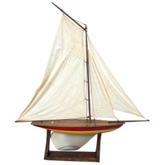 Vintage Sailing Pond Boat, 'Yacht Ailsa', circa 1930, Scotland