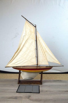 Vintage Sailing Pond Boat:: 'Yacht Ailsa':: circa 1930:: Scotland