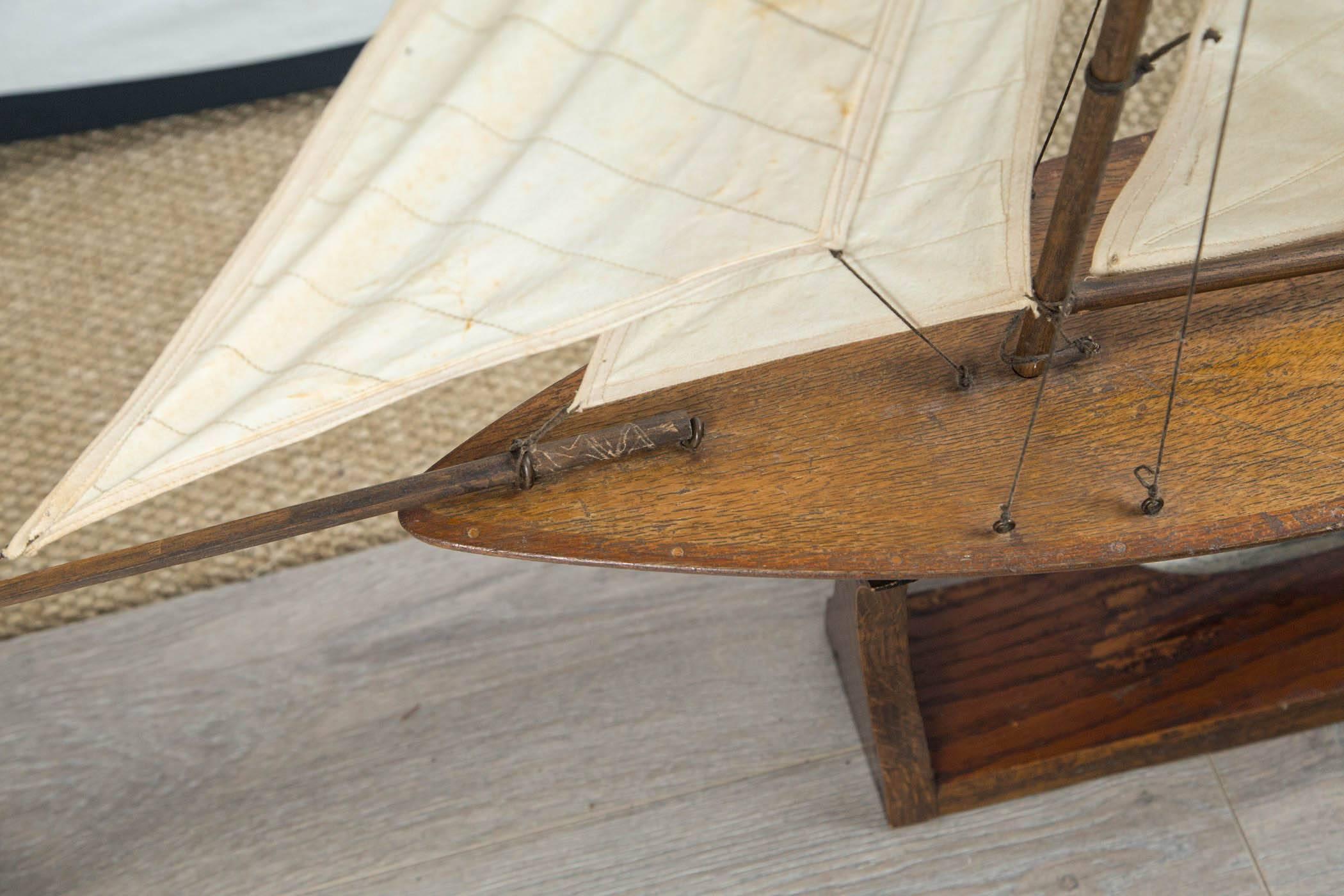 Scottish Vintage Sailing Pond Boat, 'Yacht Ailsa', circa 1930, Scotland