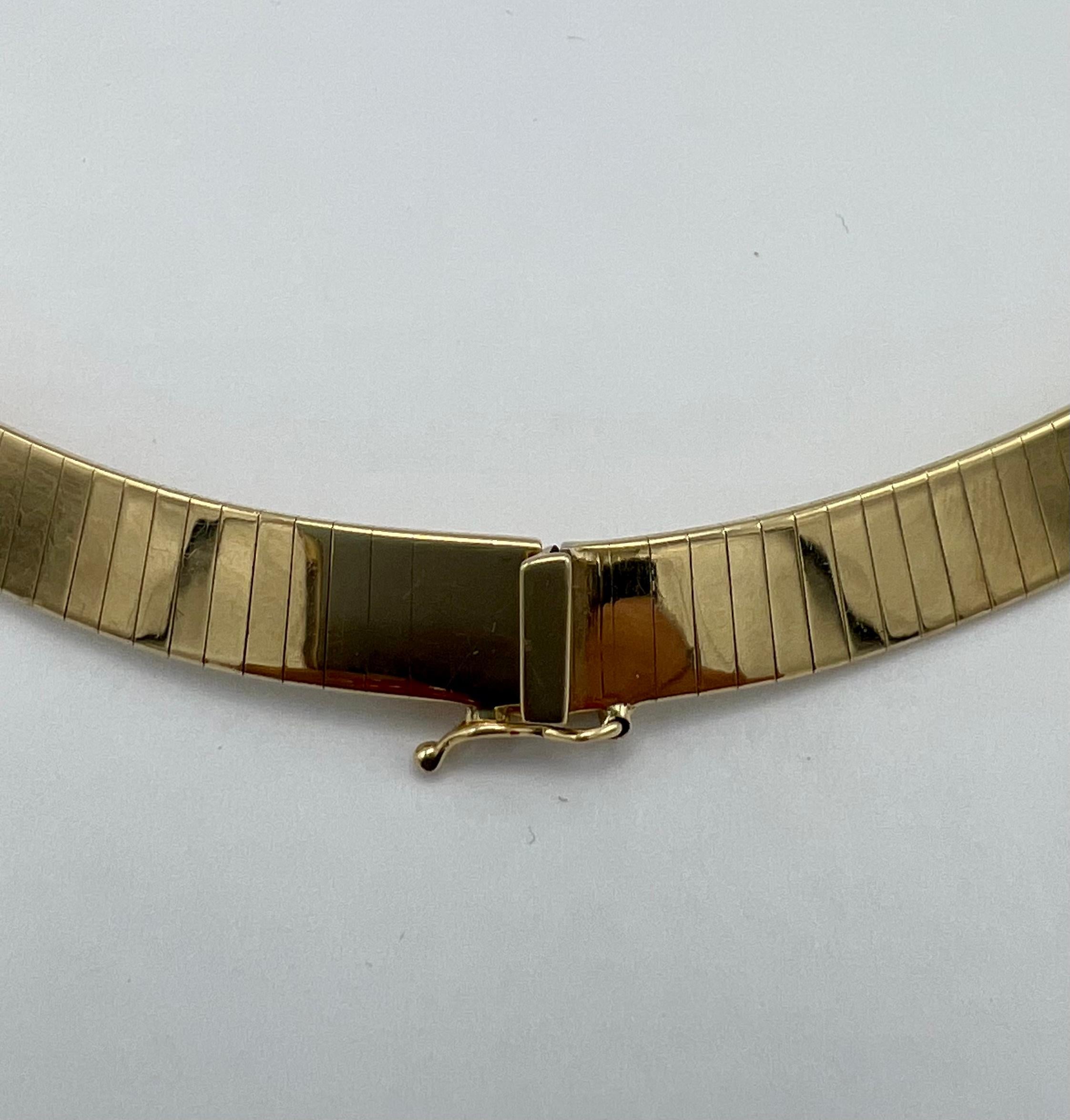 Women's or Men's Vintage SAK Yellow Gold and Dimond Coin Collar Necklace style  For Sale