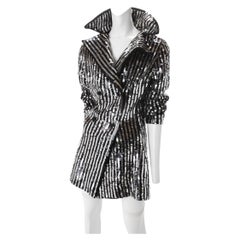 Vintage Saks Fifth Avenue Zweireihige Paillettenjacke, ca. 1970er Jahre.