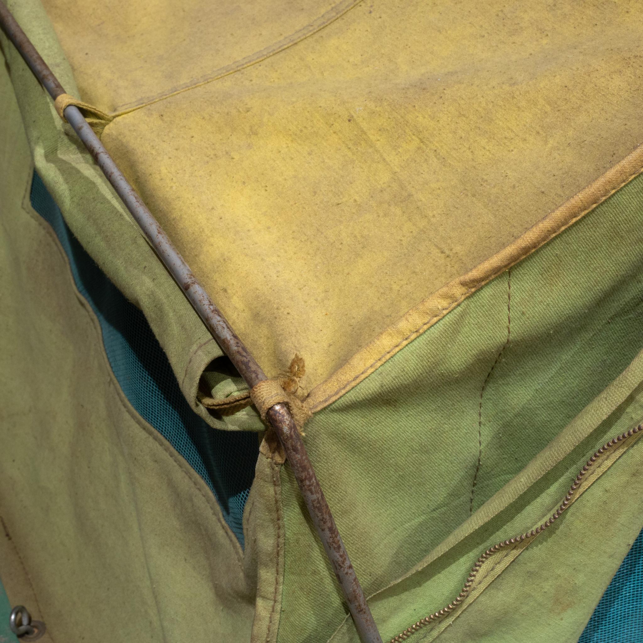 Vintage Salesman's Sample Canvas Camping Tent c.1940 For Sale 7