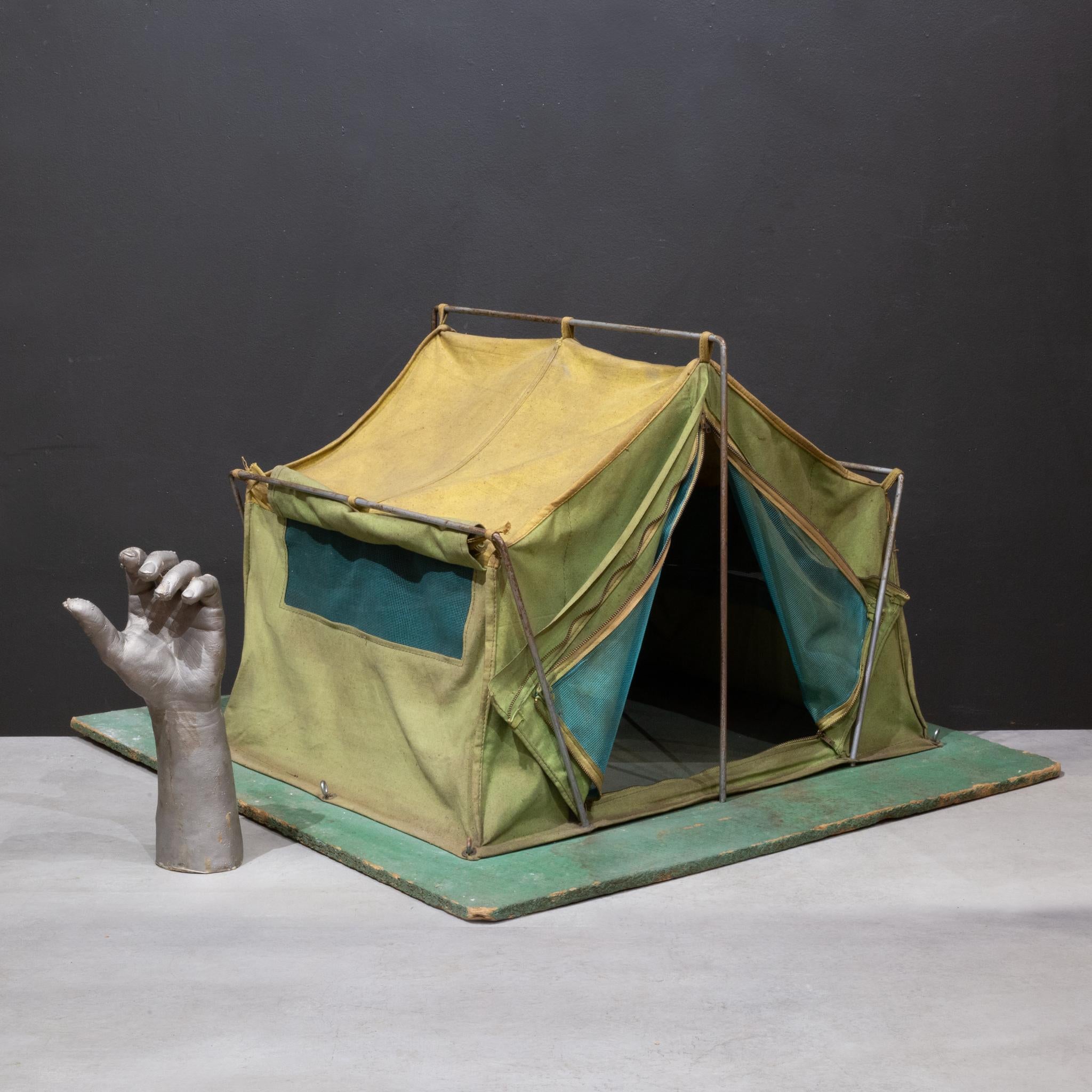Vintage Salesman's Sample Canvas Camping Tent c.1940 For Sale 9