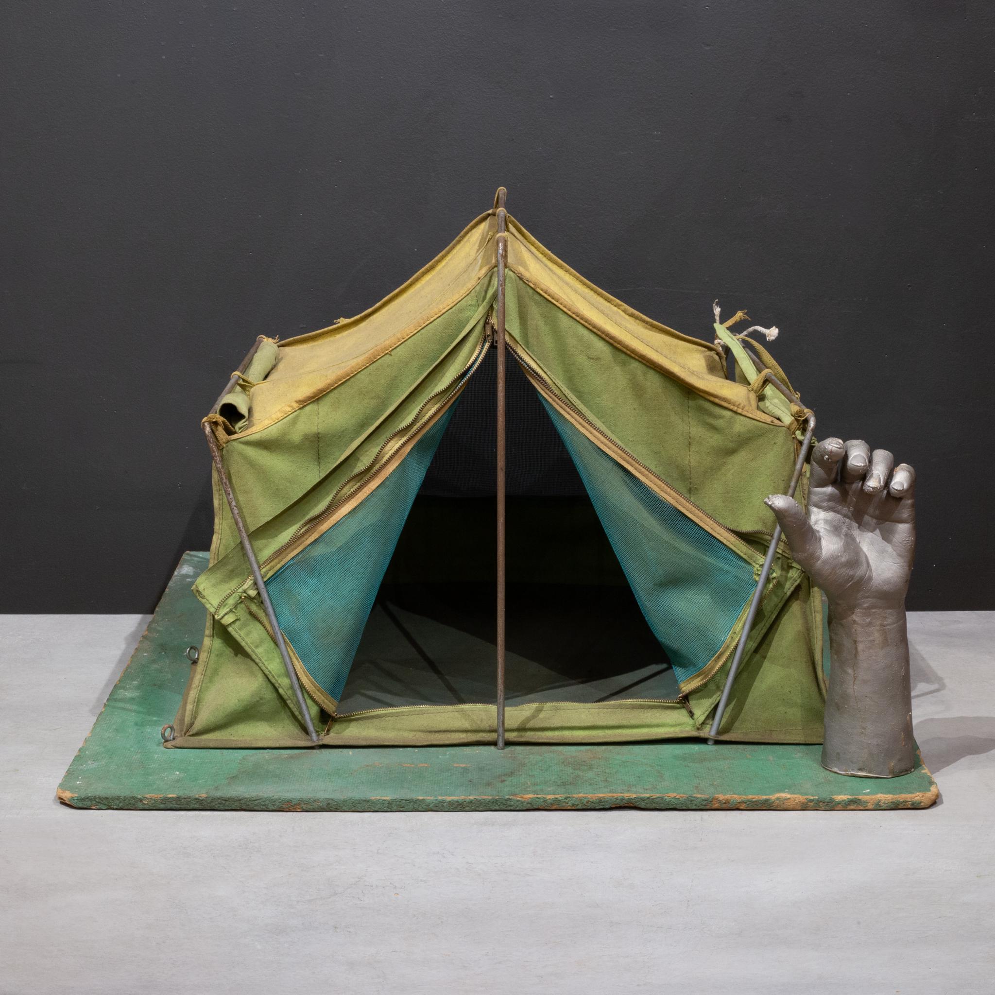 Vintage Salesman's Sample Canvas Camping Tent c.1940 For Sale 10