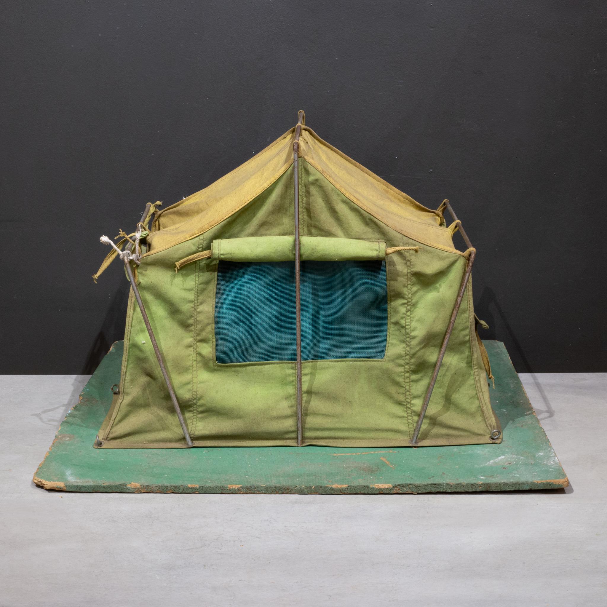 Vintage Salesman's Sample Canvas Camping Tent c.1940 For Sale 1