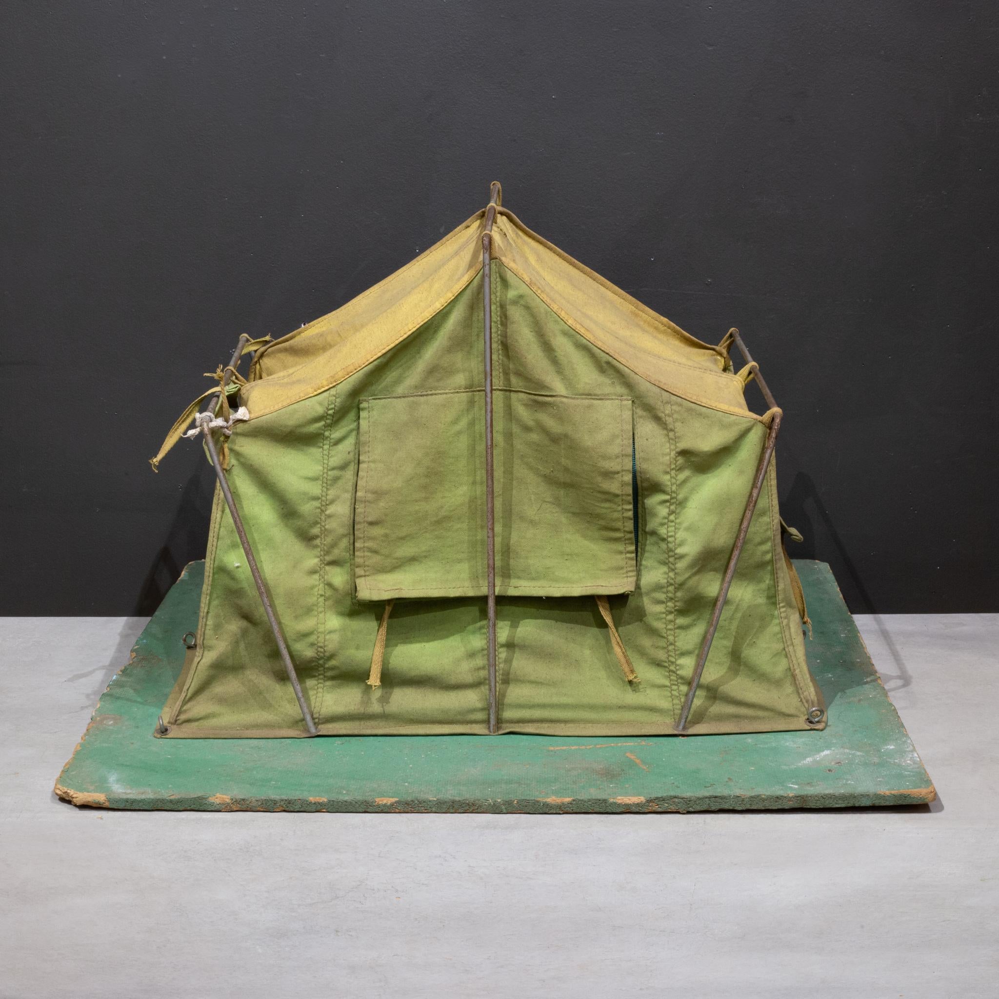 Vintage Salesman's Sample Canvas Camping Tent c.1940 For Sale 2