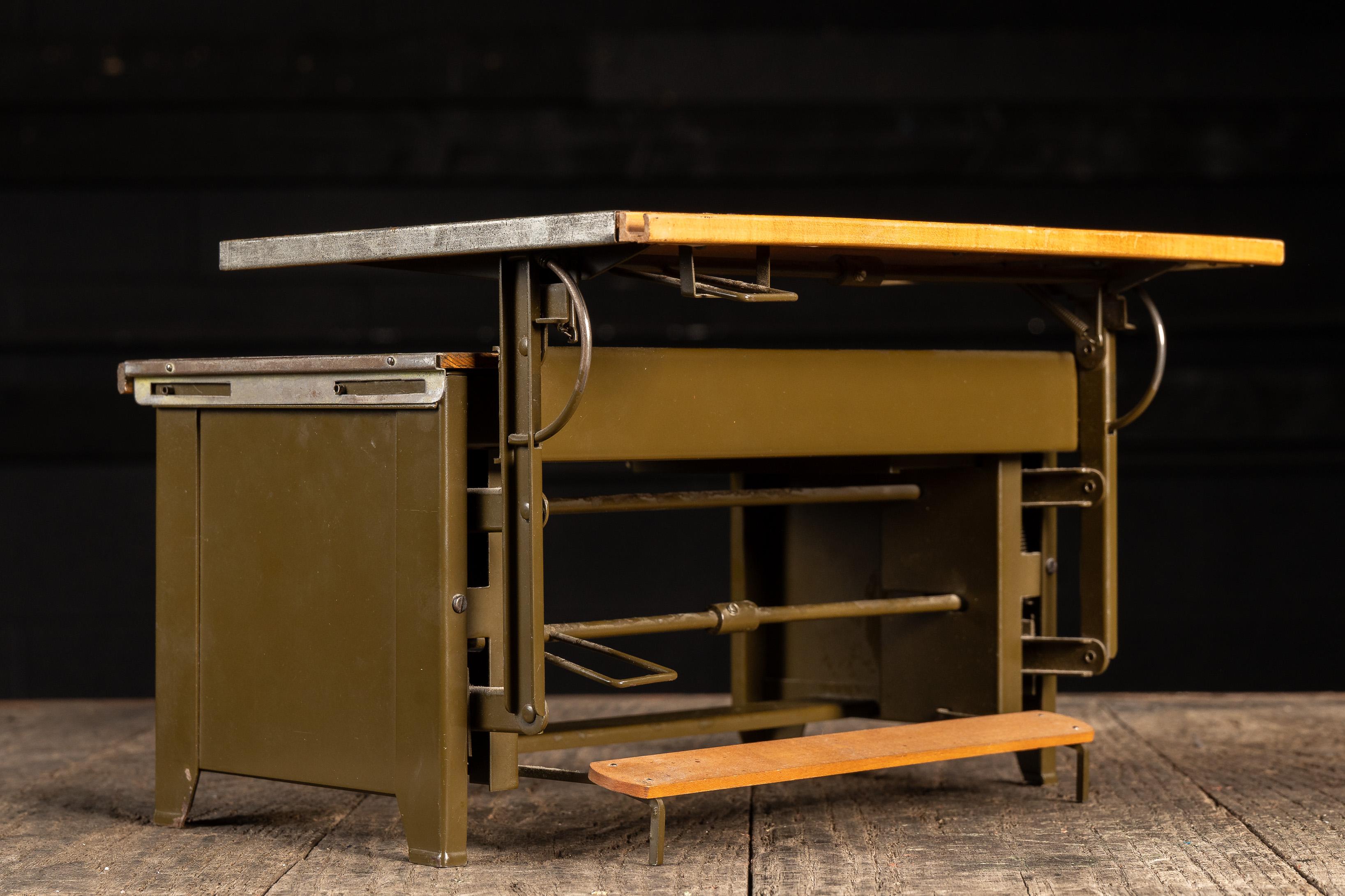 Vintage Salesmans Sample Drafting Desk by Hamilton For Sale 1