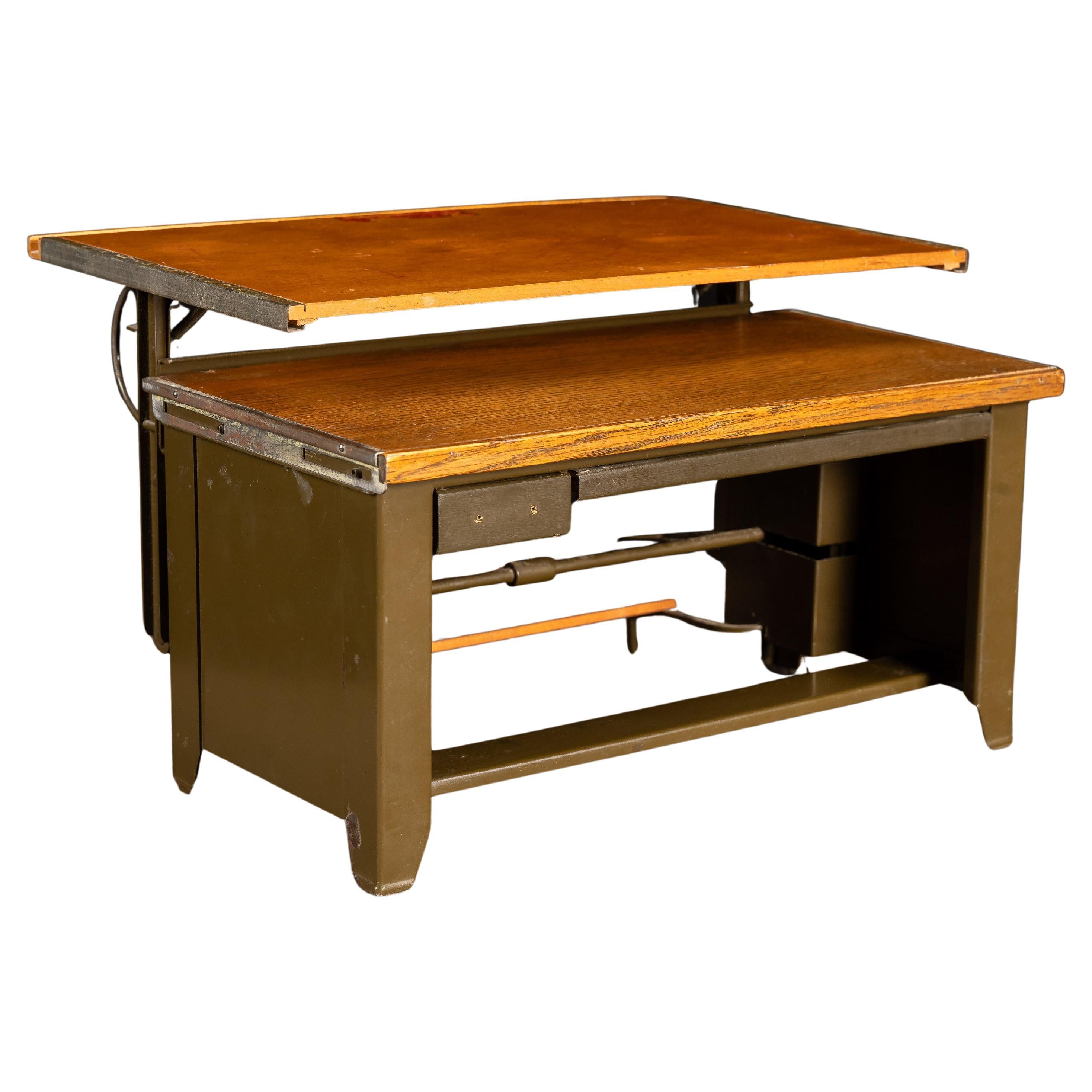 Vintage Salesmans Sample Drafting Desk by Hamilton For Sale
