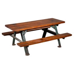 Tavolo da picnic campione di un venditore vintage c.1940
