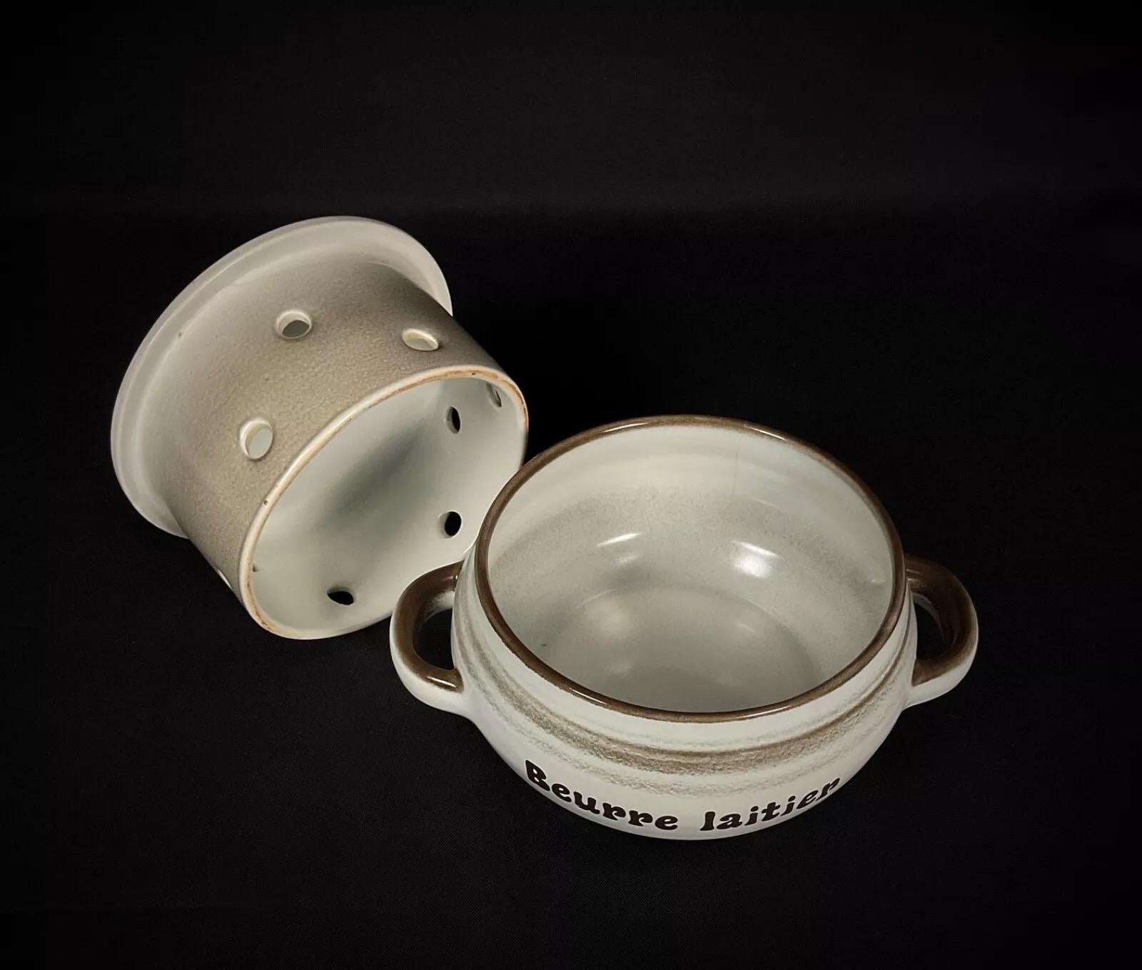 Faenza Piatto da burro vintage Salins France - Design 