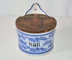 Vintage Salt Canister for Hanging