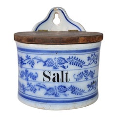 Vintage Salt Canister for Hanging