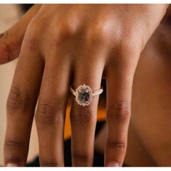 Vintage Salt & Pepper Diamond 2.20ct Ring