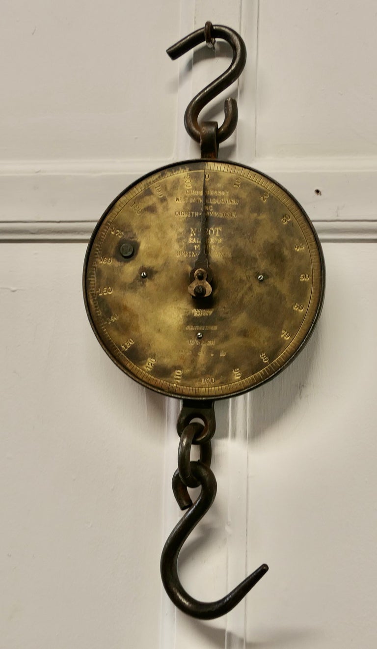 Salter Spring Balance 200lbs No. 20T Waagen im Angebot bei 1stDibs