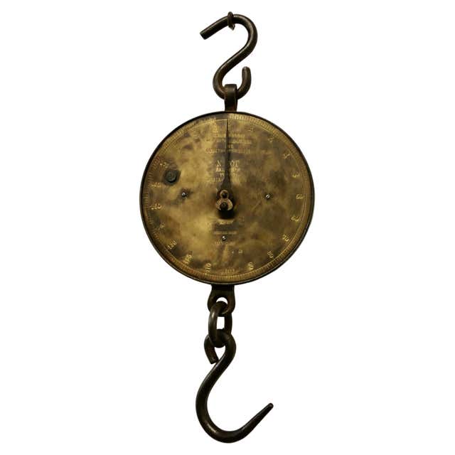 Antique English Spring Balance Scale Made by Salter 100 Years Old ...