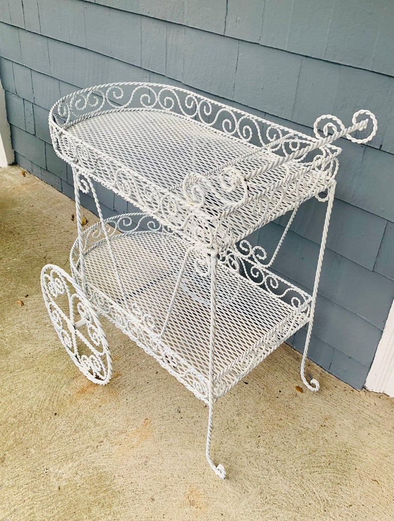 Vintage Salterini Bar Cart Tea Trolley For Sale at 1stDibs