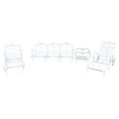 Vintage Salterini Cherry Blossom Wrought Iron Garden Sofa Garten Set, 1950er Jahre