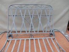 Vintage Salterini Double Chaise Lounge Mt Vernon pattern