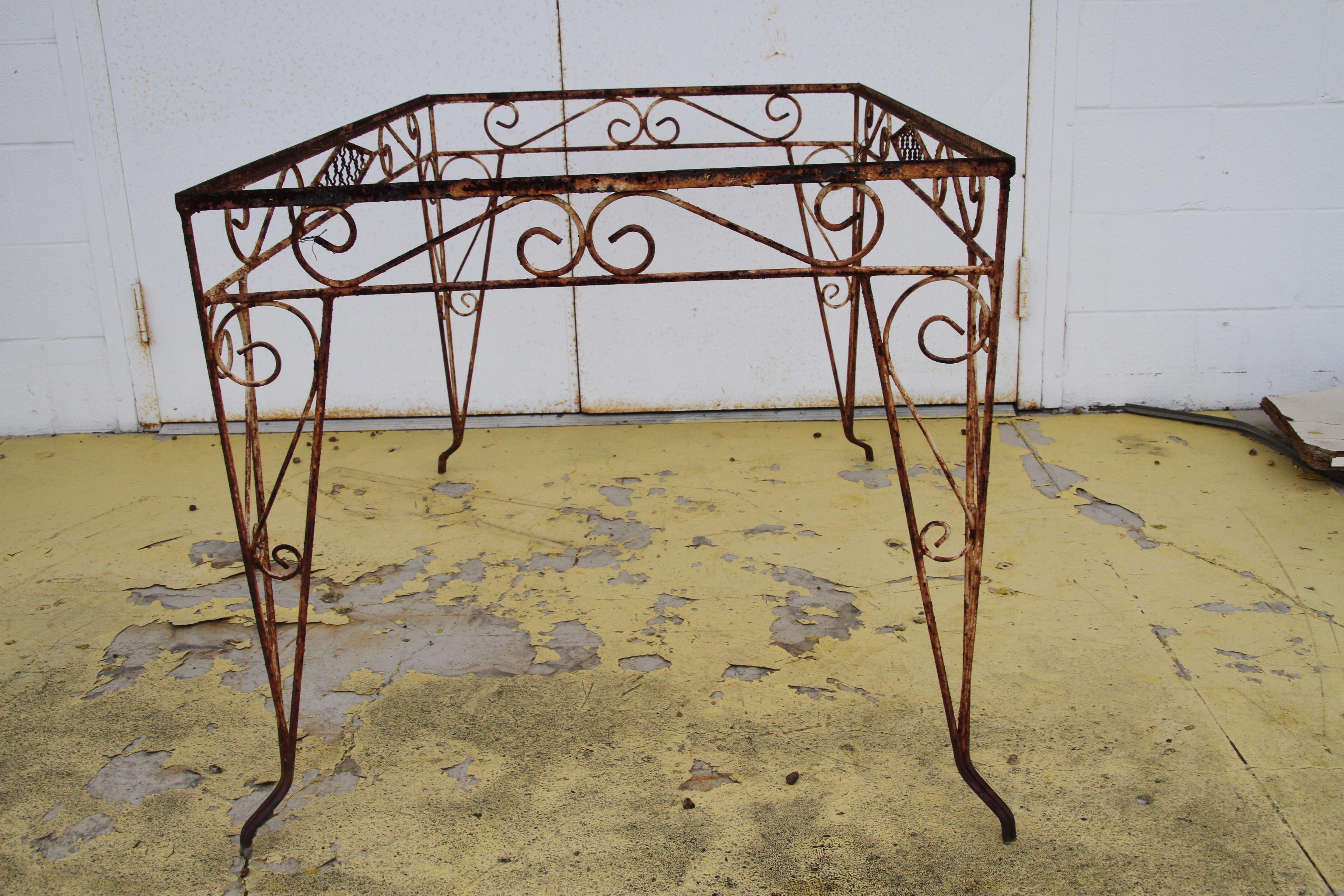 Vintage Salterini Rustic 5 Piece Patio Set en vente 1