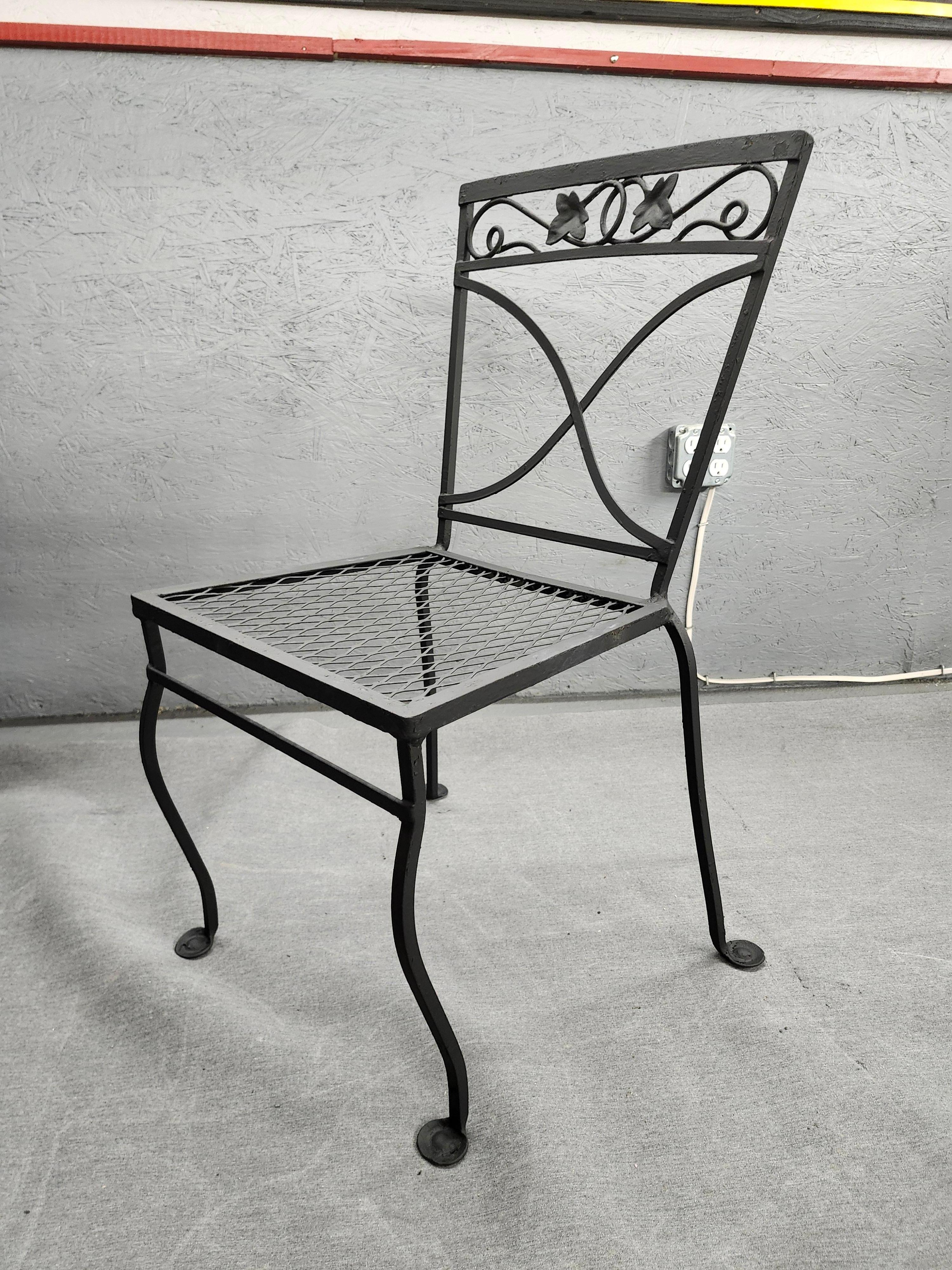 Vintage Salterini Wrought Iron Chairs Set of 8  For Sale 9