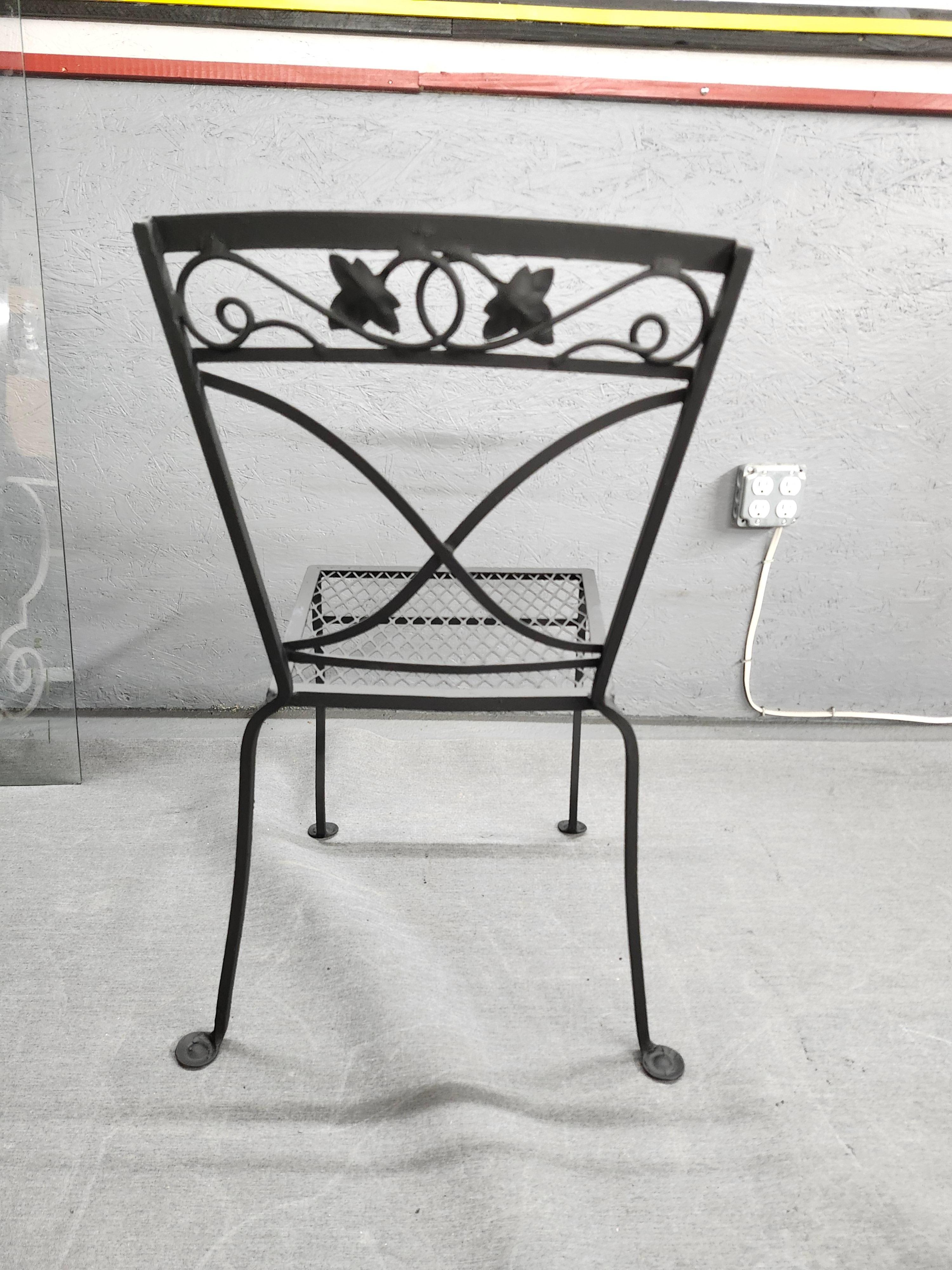 Vintage Salterini Wrought Iron Chairs Set of 8  For Sale 10