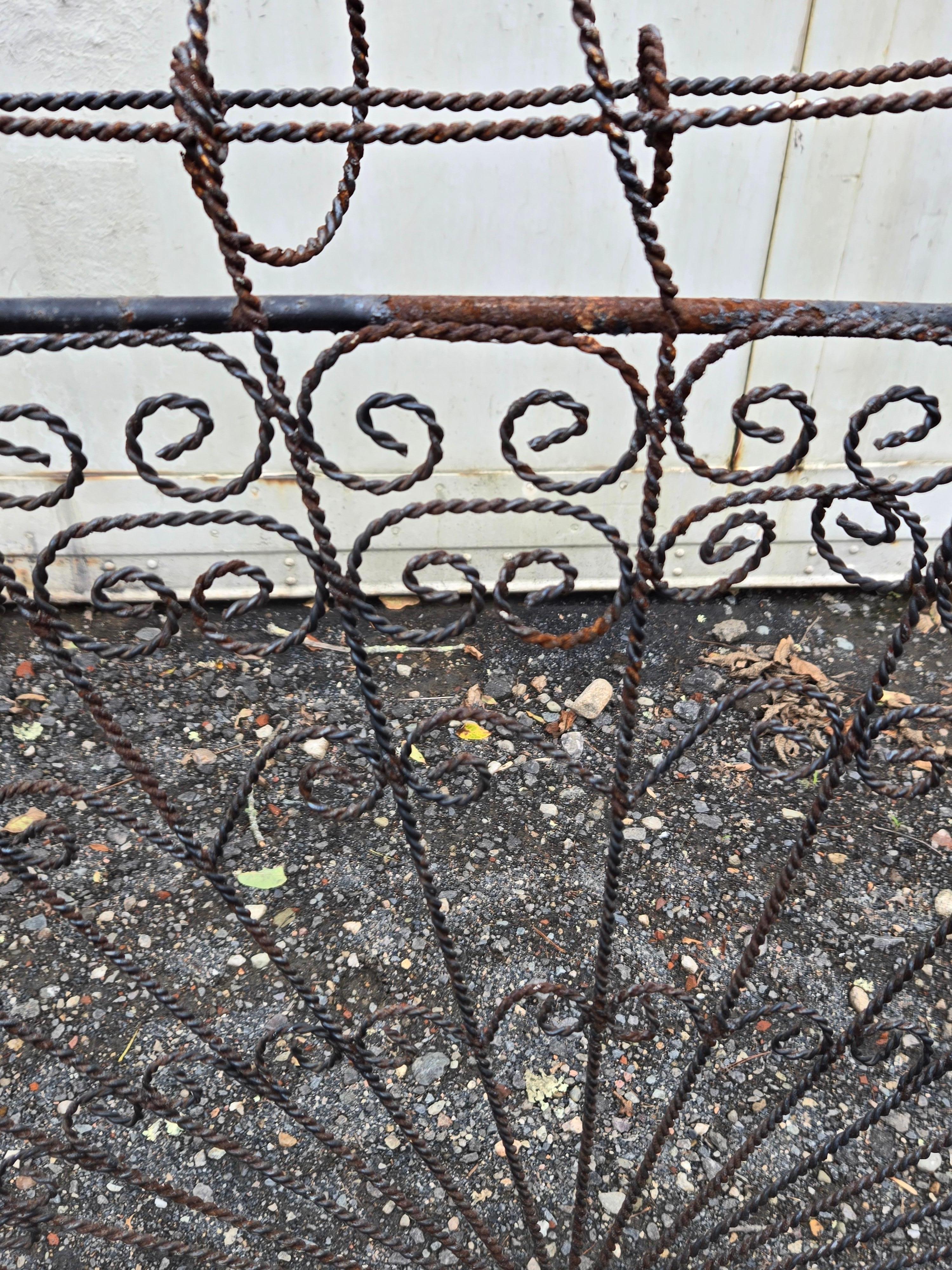 Vintage Salterini Wrought Iron Outdoor Patio Furniture For Sale 4