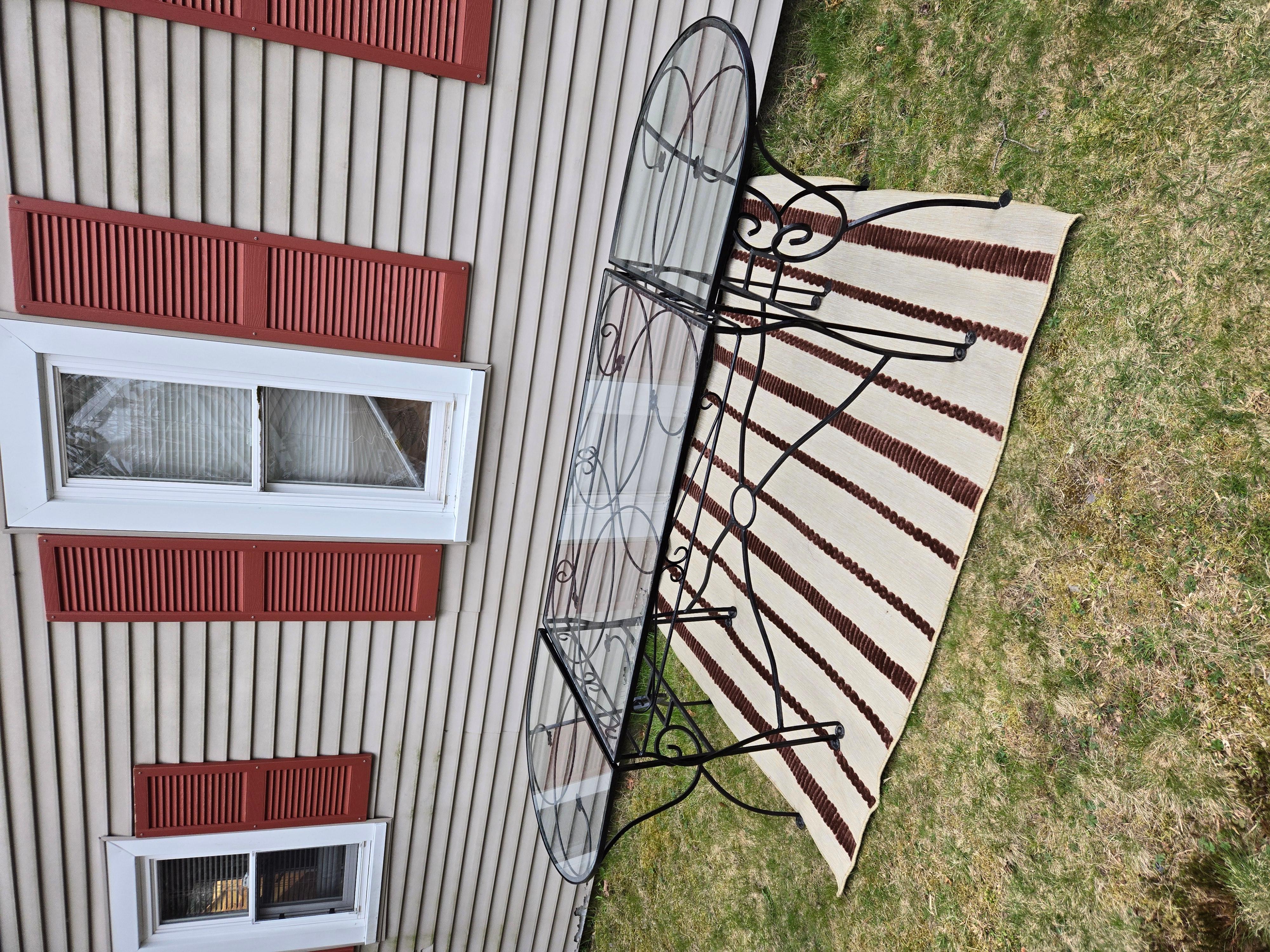Vintage Salterini Wrought Iron Outdoor Patio Seating For Sale 5
