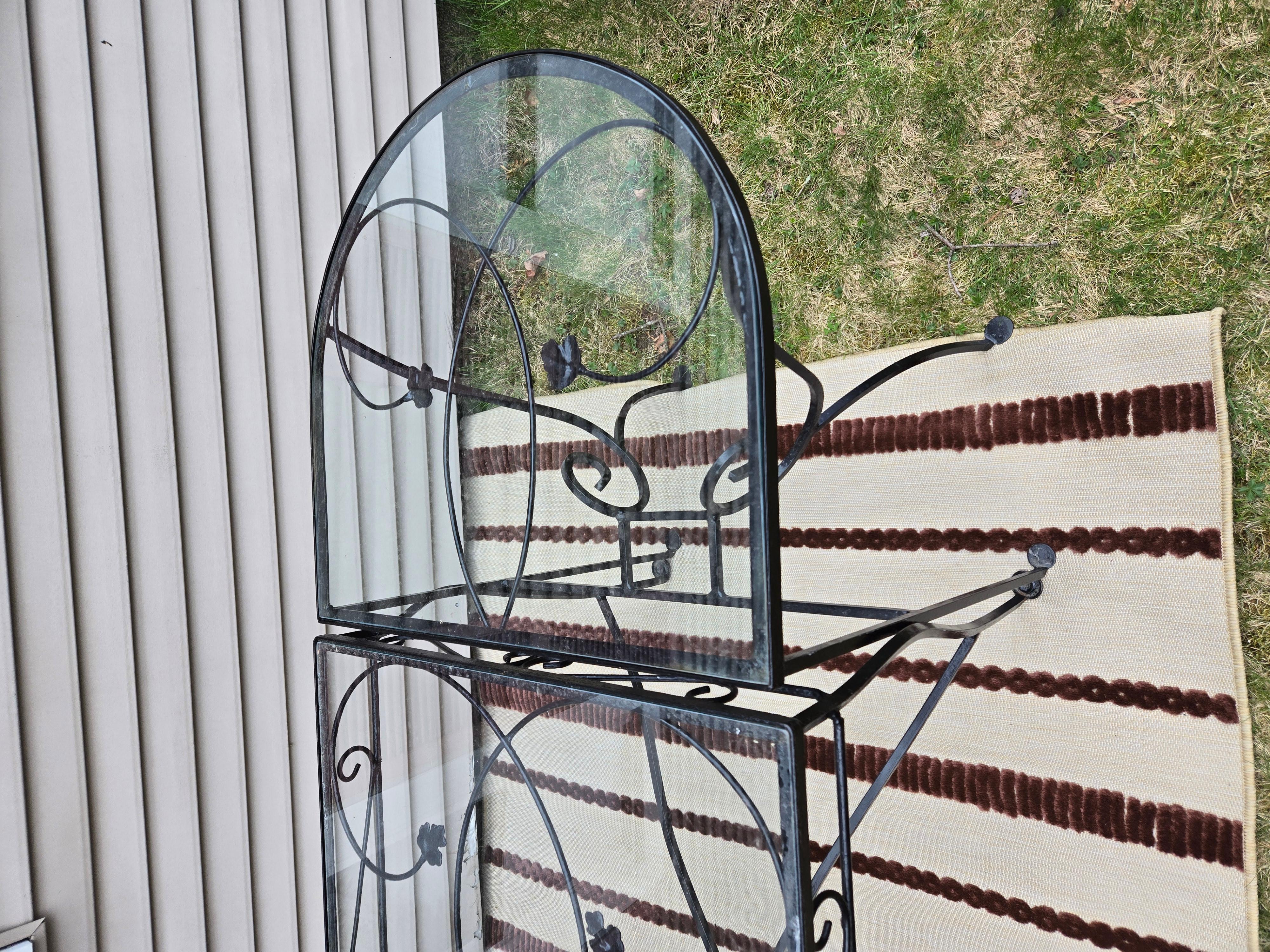 Vintage Salterini Wrought Iron Outdoor Patio Seating  For Sale 4