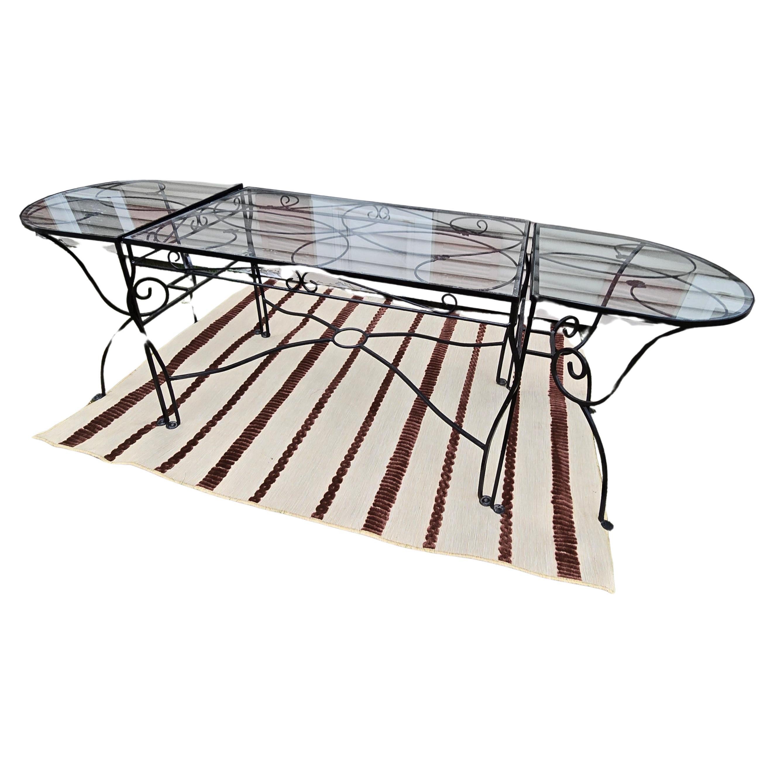 Vintage Salterini Wrought Iron Outdoor Patio Seating  For Sale