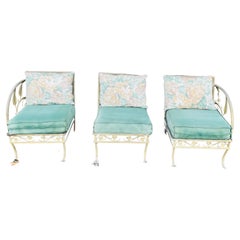 Salterini Vintage Divano da esterno in ferro battuto Foglia di Banana