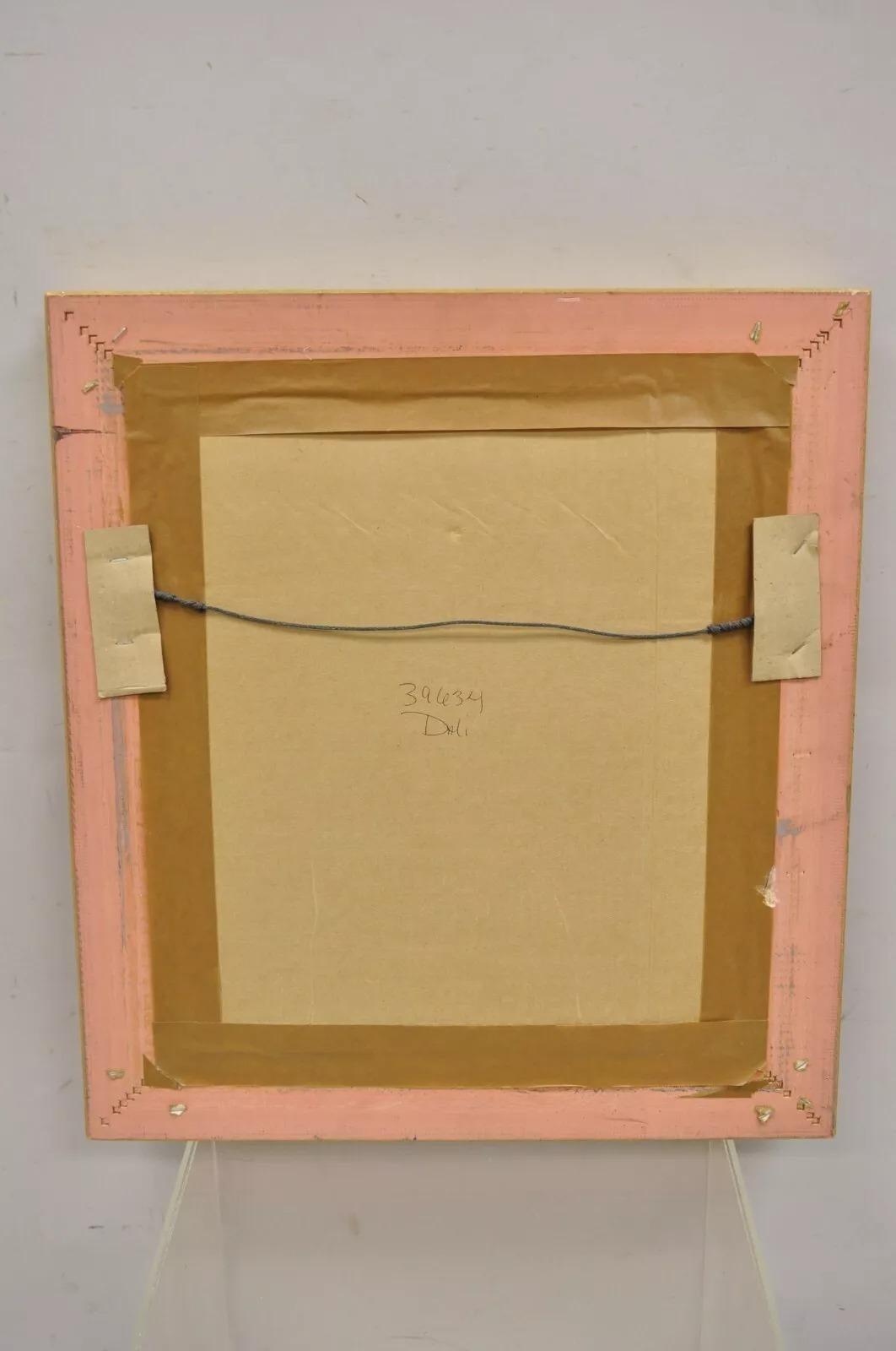 Vintage Salvador Dalí Divina Comedia El Triunfo de Cristo y la Virgen Enmarcado en venta 2