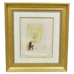 Salvador Dali Divine Comedy, Vintage, „The Triumph of Christ and the Virgin“, gerahmt