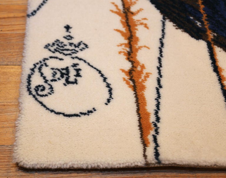 Vintage Salvador Dali Rug Alice In Wonderland. Size: 2 ft 8 in x 4 ft ...