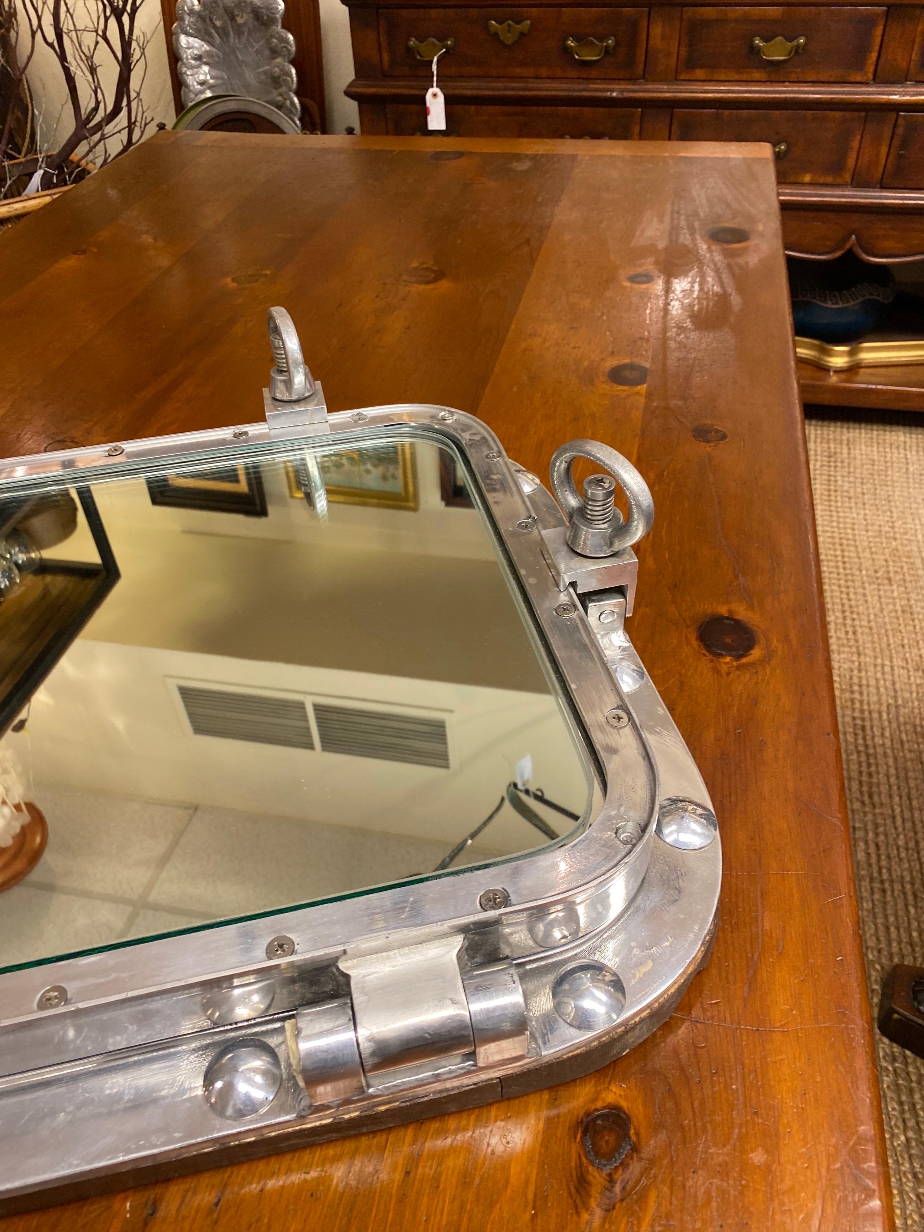 English Vintage Salvaged Porthole Bar Tray