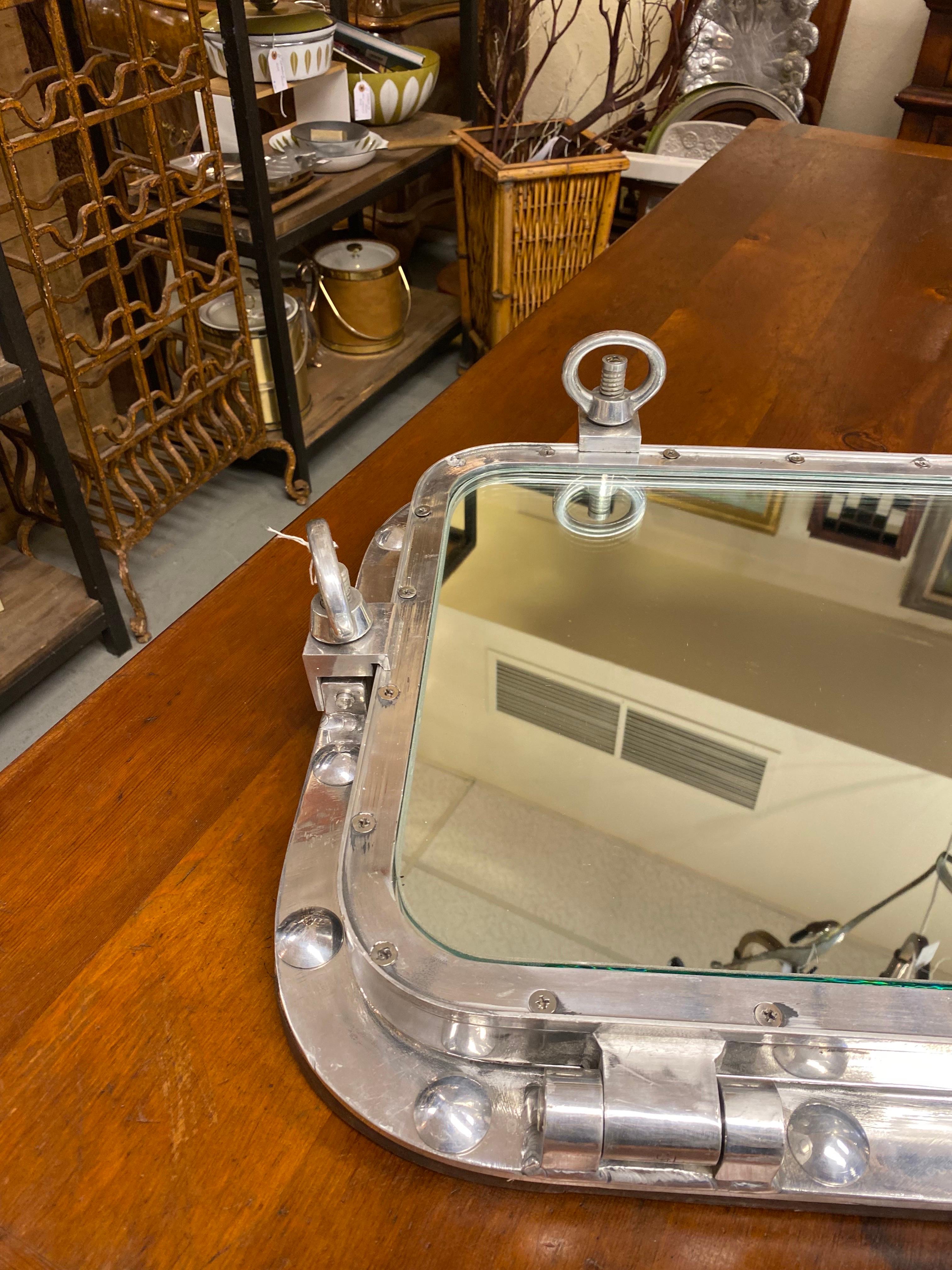 Cast Vintage Salvaged Porthole Bar Tray