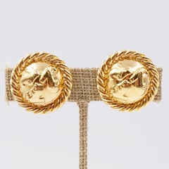 Vintage Salvatore Ferragamo Clip On Earrings 1990s