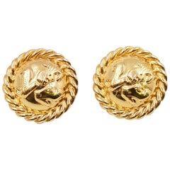 Vintage Salvatore Ferragamo Clip On Earrings 1990s