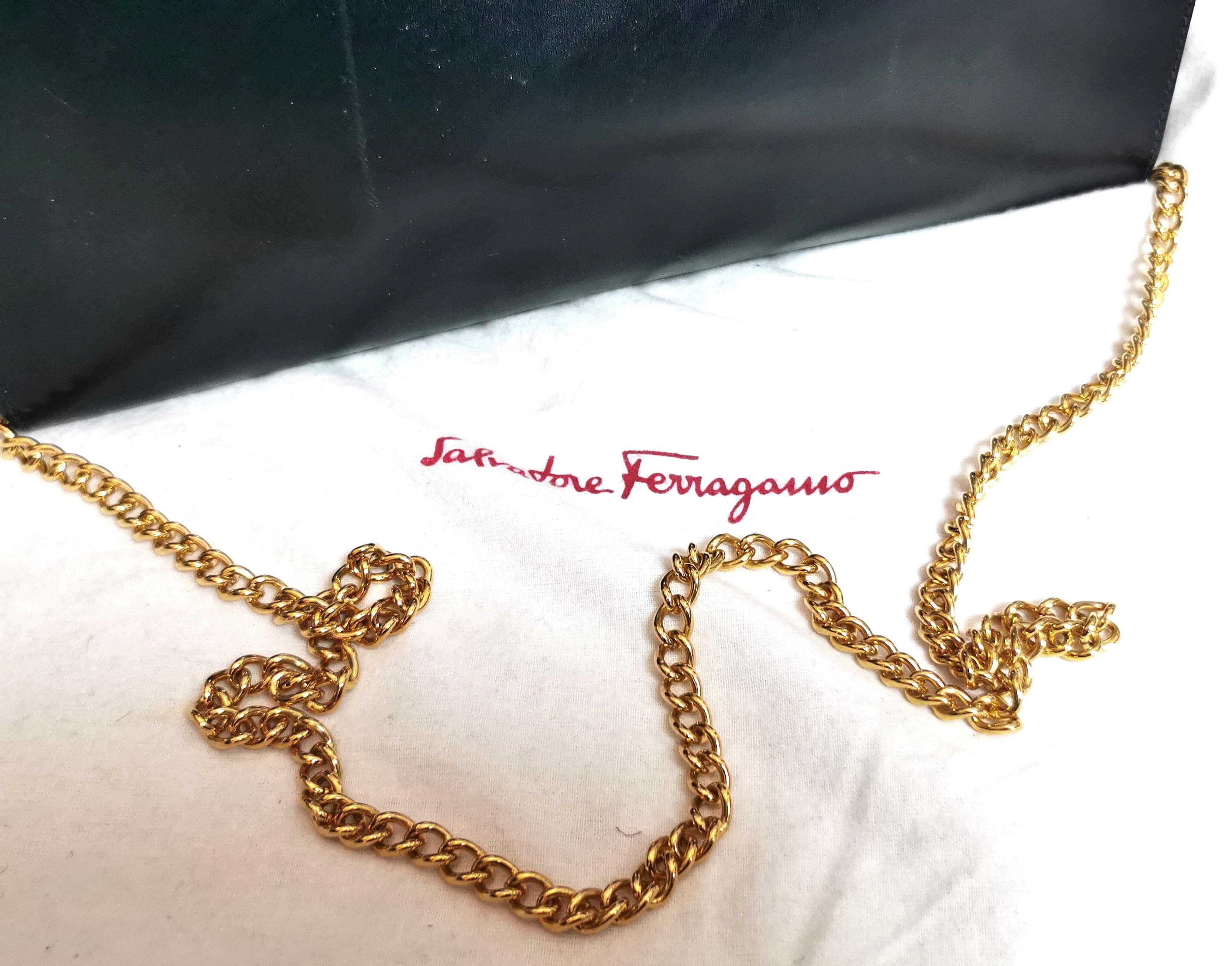 Sac à bandoulière vintage Salvatore Ferragamo Ganicini collection 7