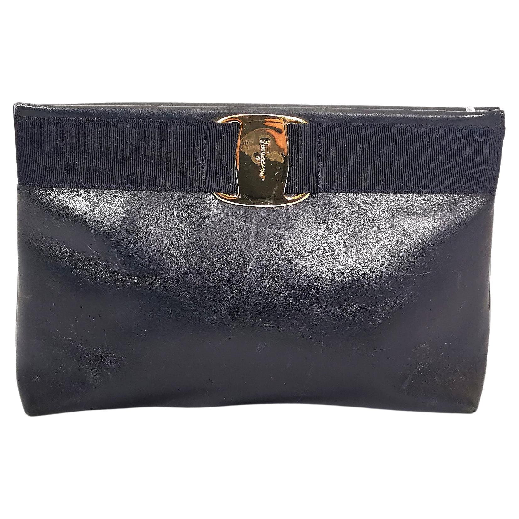 Vintage Salvatore Ferragamo shoulder bag, clutch  For Sale