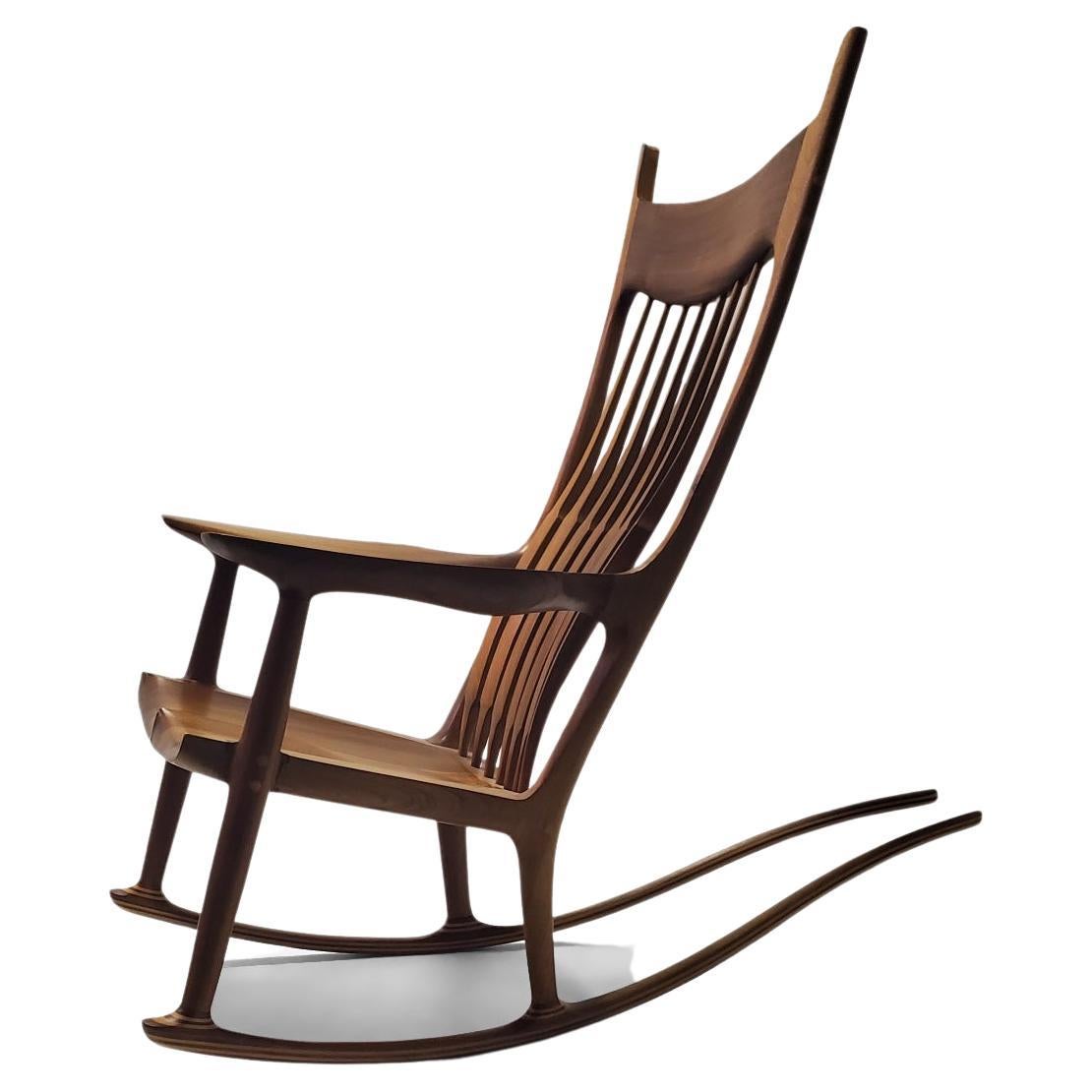 Vintage Sam Maloof Style Rocking Chair 