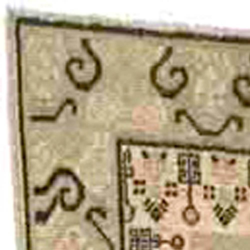 Hand-Knotted Vintage Samarkand 'Khotan' Carpet