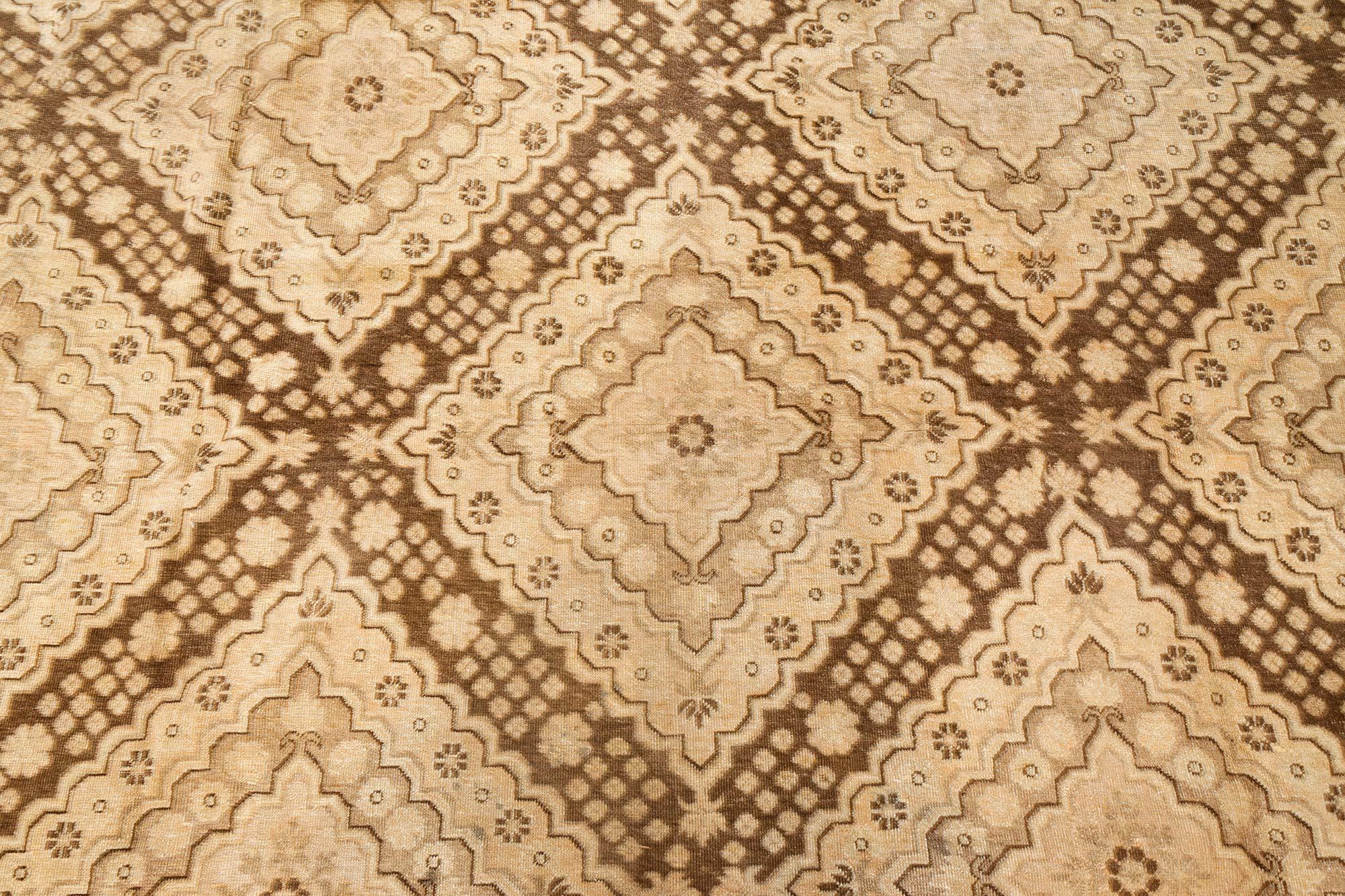 Afghan Doris Leslie Blau Vintage Samarkand Khotan Hand Knotted Wool Rug For Sale