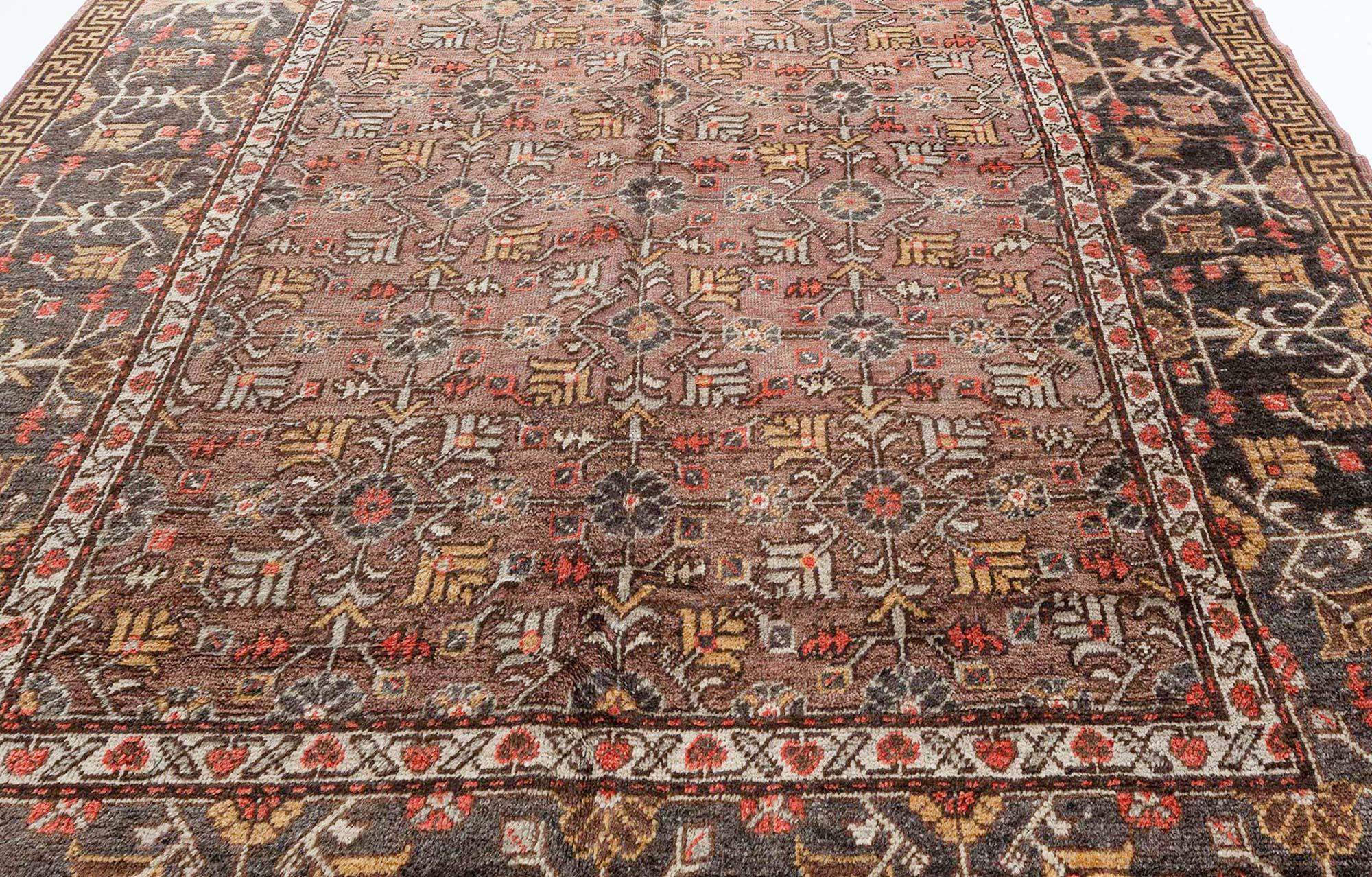 Vintage Samarkand 'Khotan' Handmade Wool Rug For Sale 2
