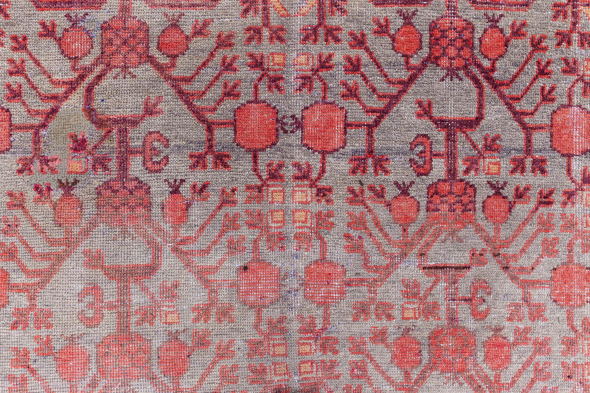 Vintage Samarkand Rug Doris Leslie Blau In Good Condition For Sale In New York, NY