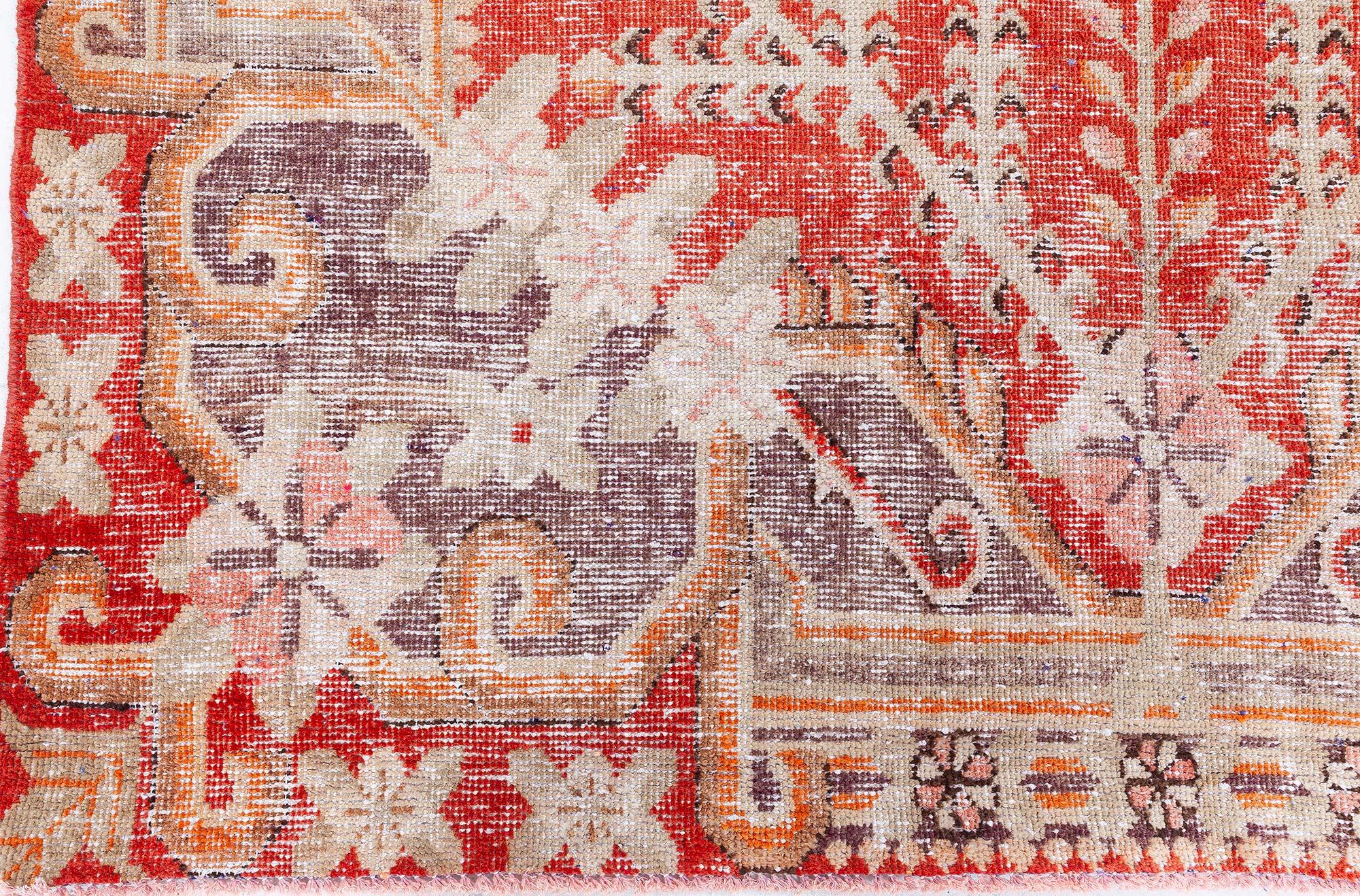 Wool Vintage Samarkand Rug Doris Leslie Blau For Sale